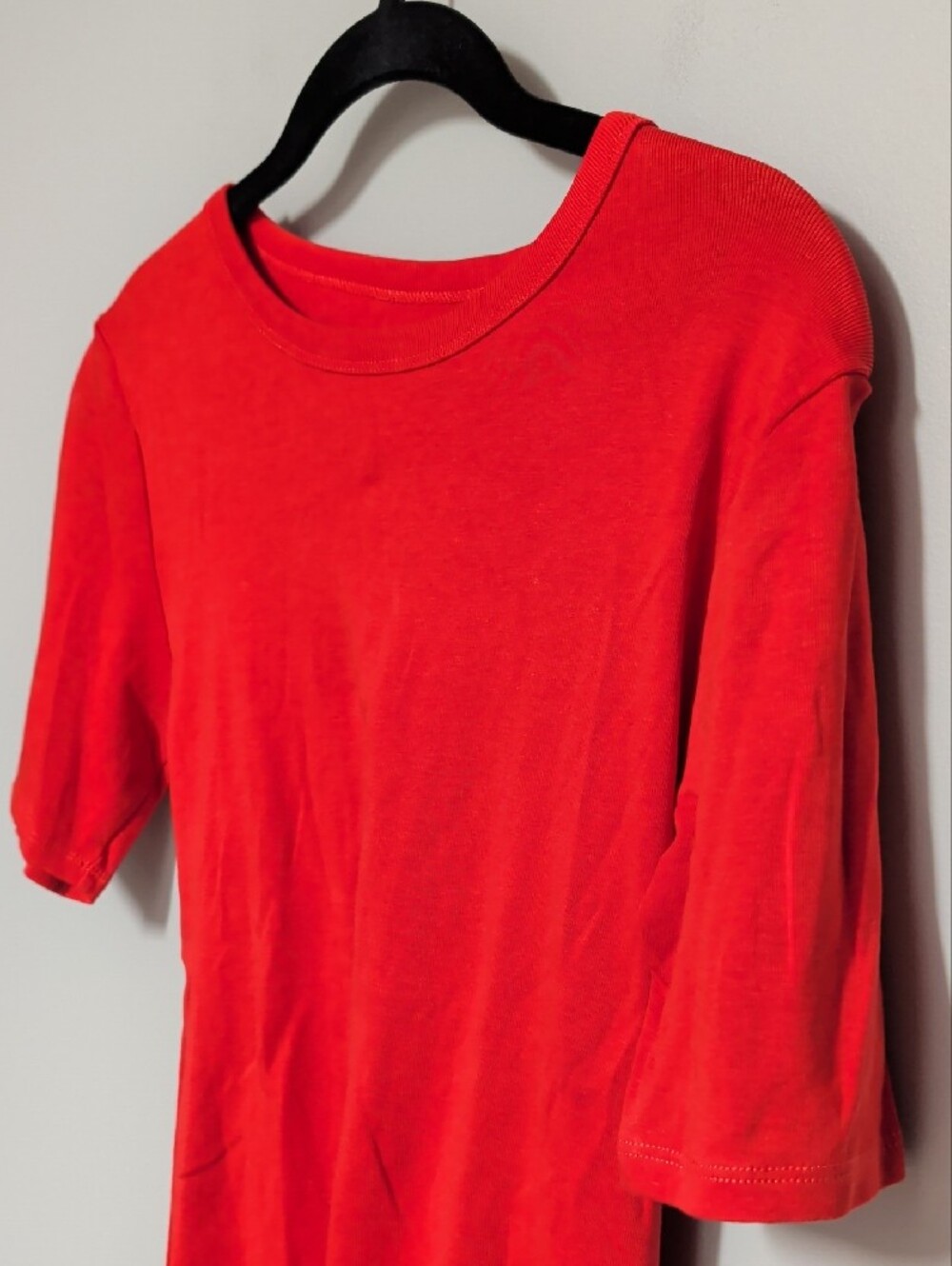 J. Crew Short Sleeve Crewneck Tee - Bright Red - Picture 3 of 6
